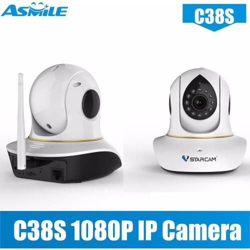 Ptz ip camera VStarcam C38S support ONVIF network ip camera 1080p onvif ip cctv camera with Maximum support 128GB
