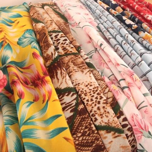 ON SALE Chiffon Dress Crepe Fabric Shirt Blouse Material Slightly Stretchy Fabric DIY Sewing Textile Summer Dress Material