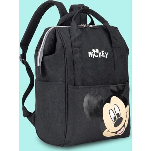 Disney Kids Nappy Backpack Mom Bags Baby Diaper Bags Breathable Maternity Mom Large Cosmetic Handbags Women Stroller Bag