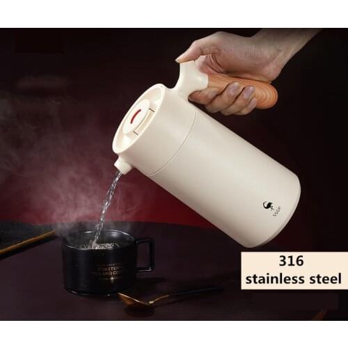 316 Stainless Steel Heat Preservation Pot Thermal Pot Large Capacity Jug 1.4L