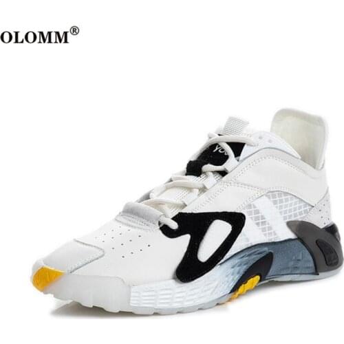 Womens Sport shoes New Summer Mesh Net Breathable Casual Wild Sports Shoes Women Thick Bottom Shallow Mouth Leather Shoes