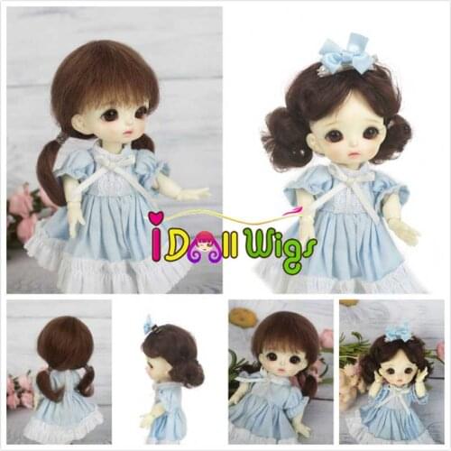 1/8 BJD Doll wig mohair material for 5 to 6 inch head circumference doll head for lovely doll