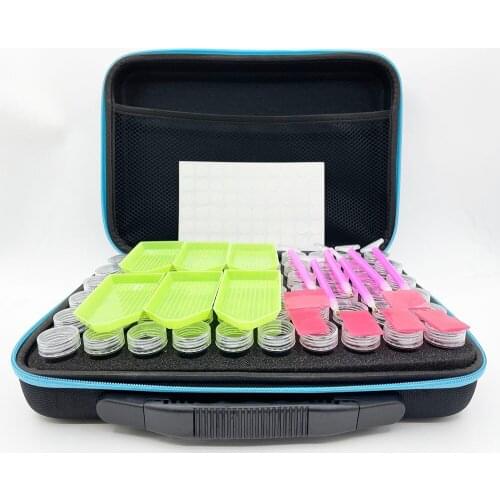 15/ 30/60 Bottles Diamond Painting Cross Stitch Set Accessories Box Container Diamond Storage Full Square Embroidery Mosaic