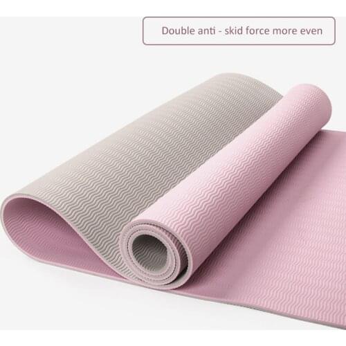 183*80cmTPE yoga mat fitness mat widened thickened lengthened beginners tasteless non-slip yoga mat high-density dance mat