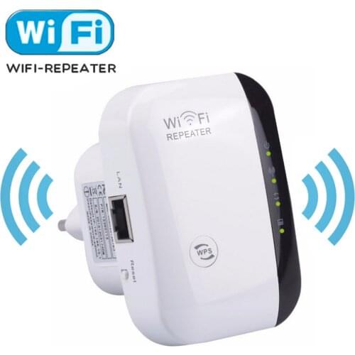 300Mbps 2.4 GHz WiFi Internet Signal Booster Amplifier Repeater Range Extender with Repeater AP Mode for Home Office EU Plug
