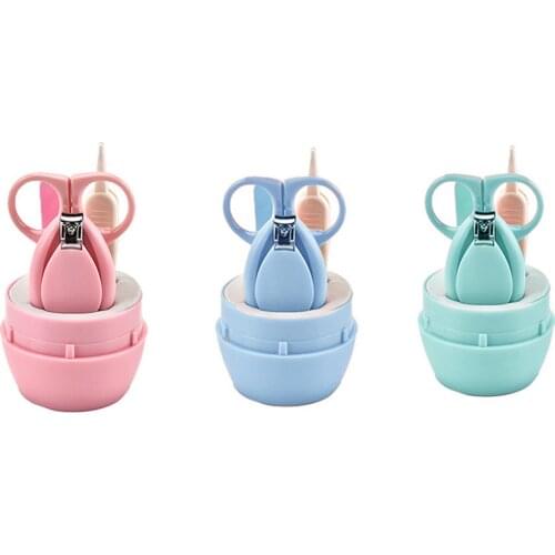 4PCS/Set Baby Nail Trimmer Set Newborn Toddler Scissors Baby Nail Clipper Files Nail Manicure Kit