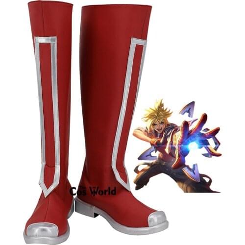 LOL Battle Academia 2019 Ezreal The Prodigal Explorer Games Customize Cosplay Shoes Boots
