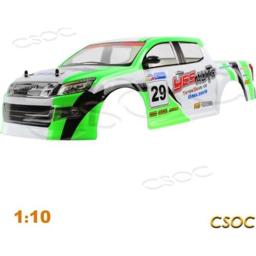 CSOC PVC Car Shell for 1/10 RC Drift Racing Car and Truck 45-70km/h High Speed Remote Control KIT Toy Big Off-road 4WD for Adult