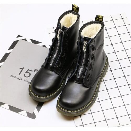 Spring and autumn round toe retro high-top winter Martin boots British style flat bottom casual motorcycle womens boots