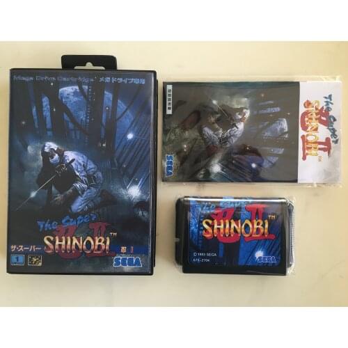 MD Game : The Super Shinobi 2 ( Japan Version!! box+manual+cartridge!! )