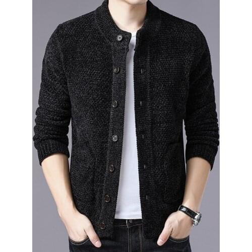 Hot Mens Knitted Sweaters Cardigans Collar Winter agasalho masculino Sweater Fashion Cardigans Male Sweaters Coat Brand Clothes