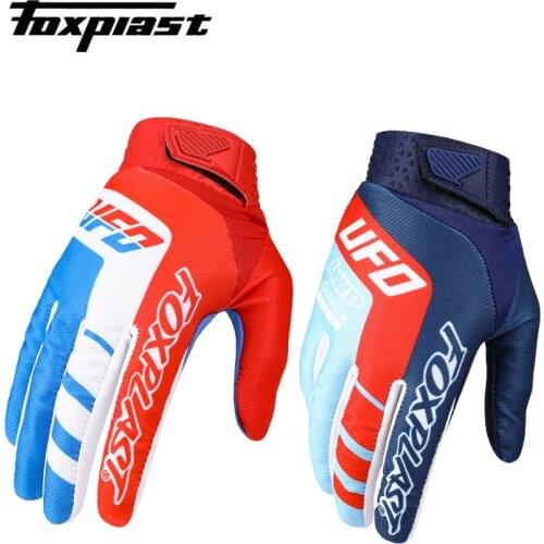 FOXPLAST Motorcycle Gloves Motorbike Racing Cycling Full Finger Gloves Bicycle MTB Dirt Bike Motocross Off-Road Riding Gloves