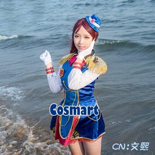 [Customize]Anime LoveLive!Sunshine!Sakurauchi Riko Happy Party Train Aqours Awakening Uniform Cosplay Costume Halloween Suit For
