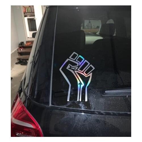 Lives Matter Hand Pattern Anti-Racism BLM Movement Decals Stickers Vinyl Bumper Sticker for Car Trucks Windows Doors Vans Walls