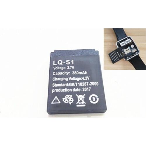 2019 new original authentic DZ09 smart watch mobile phone battery 380 MAH battery watch battery free shipping