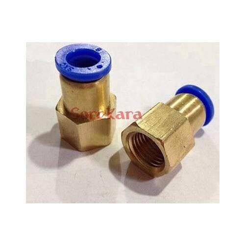 LOT 5 1/2" BSP Female to Fit Tube O/D 8mm Pneumatic Push In Connector Union Quick Release Air Fitting Plumbing