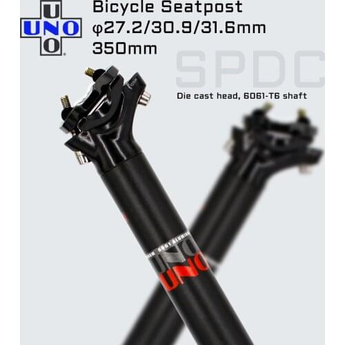 UNO Mountain Bicycle Seatpost MTB Road Bike Ultralight Aluminum Seat Post Seat Tube 27.2/30.9/31.6mm*350mm Bicycle Parts
