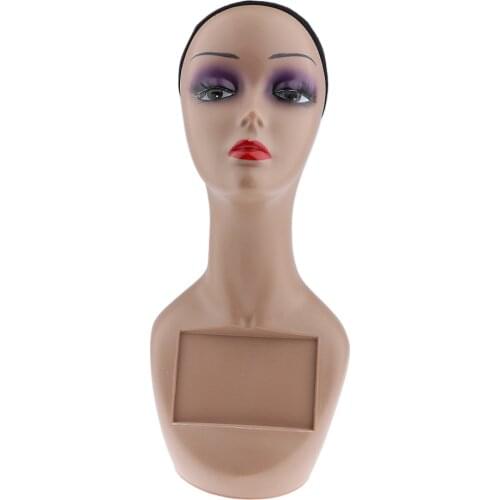 Fashion Manikin Head Model Hats Rack Display Mannequin Stand for Wigs Scarfs,Headphones,Jewelry,Decorations,Sunglasses
