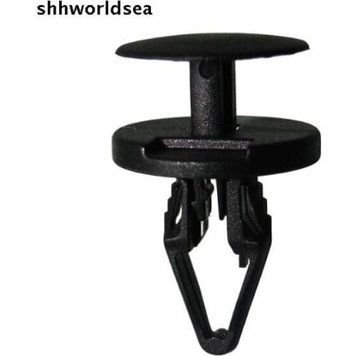 Shhworldsea Free shipping 100pcs Nylon Black Push-Type Retainer Fastener Clip For GM For Ford
