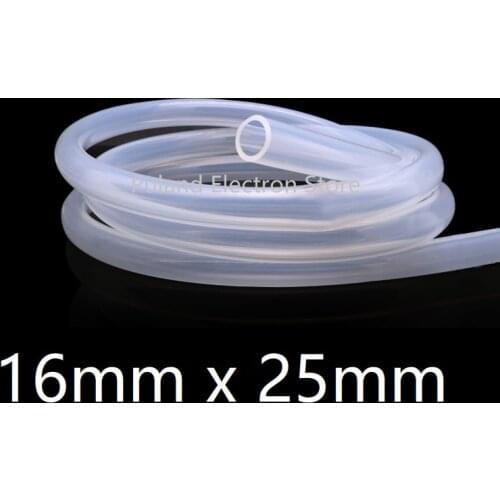 16*25 Silicone Tubing ID 16mm OD 25mm Food Grade Flexible Drink Tubing Pipe Temperature Resistance Nontoxic Transparent