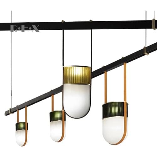 Modern luminaria glass LED pendant lights restaurant Home Decoration E27 Light Fixture luminaire suspendu luminaria pendente
