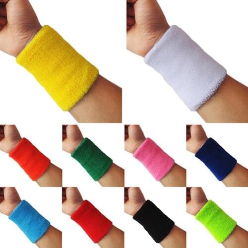 1pcs Sports Wrist Sweatband Tennis Squash Badminton GYM Basketball Wristband Gift
