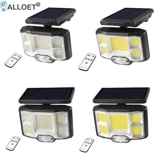 2000LM Super Bright Solar COB /LED Light Outdoor Waterproof Motion Sensor Remote Control Home Garden Security Light Wall Lamp