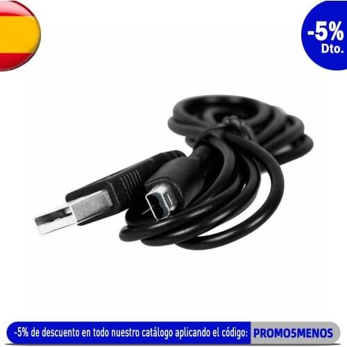 OcioDual USB charger data Cable for Nintendo 3DS XL 2DS DSi Black transfer 3DSXL DSiXL charging 120 cm power