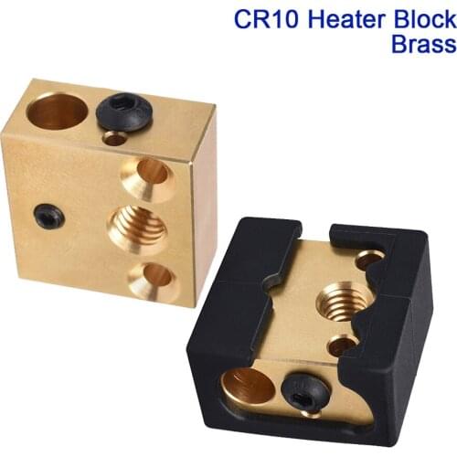 High Quality CR10 Heater Block Brass Heated Block MK8 Silicone Sock For Swiss CR10 Hotend 3D Printer Parts Nozzle J-head Extrude