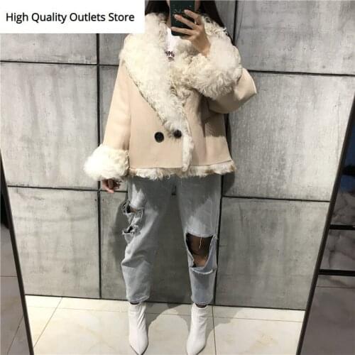 Ladies Suees de Jacket Women Lamb Fur Jacket Shearling Jacket