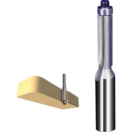 1pcs 1/2*3/8 straght flush trim cutter frazier milling cutter knife wood tool fresa router bit for wood fresa 9277