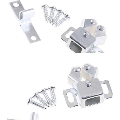 2packs Metal Cupboard Door Latch 2 Rollers For/ F/ Cupboard Home Furniture