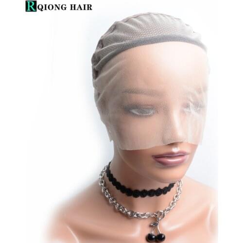 360 Full Lace Wig Caps Transparent Closure Average Size Swiss Lace Frontal Wig Caps Wig Net Cap For Making Front Wigs
