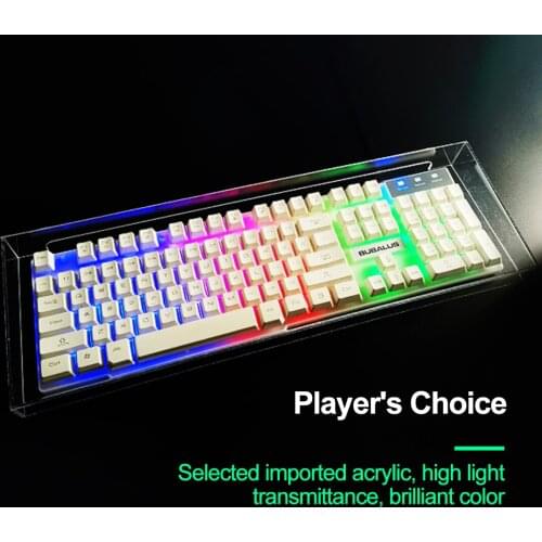 4.5mm Acrylic Display Box Transparent Waterproof Protector Dustproof Cover For Customied Mechanical Gaming Keyboard - S M