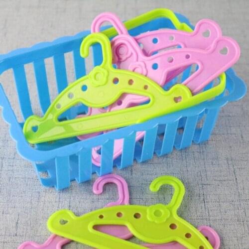 Dolls Clothes Accessories Plastic American Newborn Hangers Baby Toys Fit 18 Inch Girls Doll And 43 Cm Baby Doll