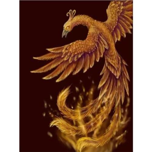 New 5D DIY Diamond Embroidery Phoenix Diamond Painting Animal Mosaic Cross Stitch Picture Of Rhinestone Home Decor Gift P565