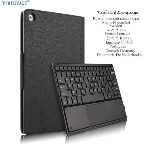 Case For Huawei MediaPad M5 Lite 10 10.1" BAH2-W09/L09/W19 Detachable Tablet Bluetooth Keyboard Cover Multilingual Language
