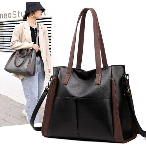 Ladies Hand Bags Sac Bolsa 2021 Vintage Style Women Handbags Leather luxury handbags women bags Designer Large Capacity Tote Bag