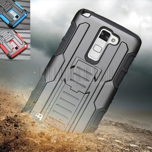 Hybrid Armor Anti-shock Hard Case Shockproof Protective Cover+Holster With Belt Clip Case For LG Stylo/Stylus 2 Plus K530 K535
