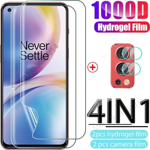 Full cover hydrogel film for oneplus nord2 nord 2 9r ce 9 pro r 9pro 5g 2021 film front screen protectors camera film not glass