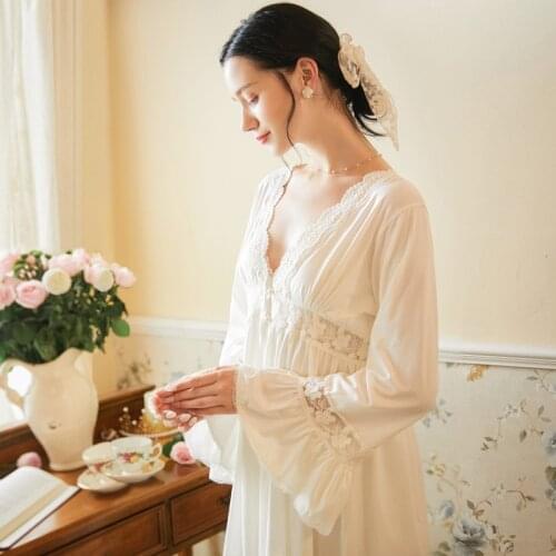 Robes Sets Solid Kimono 2pcs Robe Fashion Bathrobe White Sleepwear Peignoir Wedding Robes Bridesmaid Robes