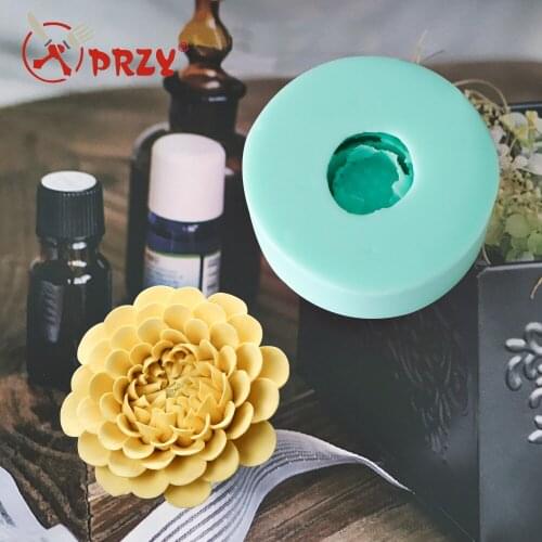 Camellia 3D Molds Flowers Soap Mold Silicone Candle Aroma Mould Handmade Soap Making Moulds HC0034 Silica Gel Jasmine Lotus Rose