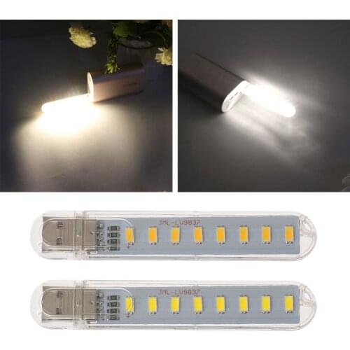 Computer Desk Mini USB Lamp DC5V 8 Beads LED Portable Highlight Night Light