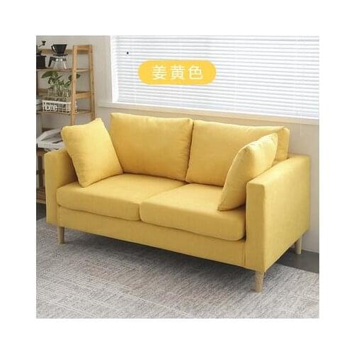 Contracted modern cloth art sofa small family sitting room web celebrity double three Nordic easy rental room clothing store