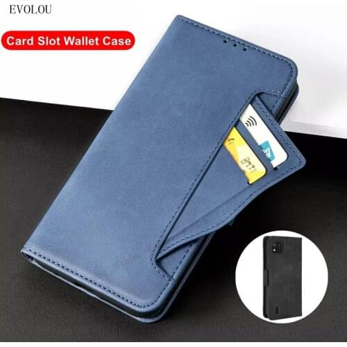 Magnetic Leather Protection Phone Case For Wiko Sunny 5 Lite Y62 Multi-Card Slot Stand Case For Wiko View 5 Plus Y81 Y51 Cover