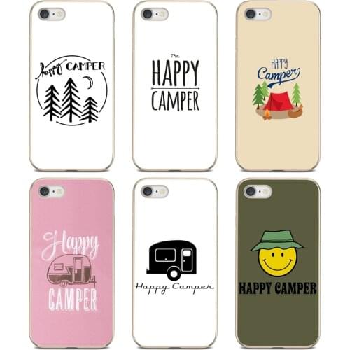 Colorful Happy Camper Pastel Poster Housing For Samsung Galaxy A12 A31 A41 A51 A71 A20e A21s M30 A10 A30 A40 A50 A60 A70