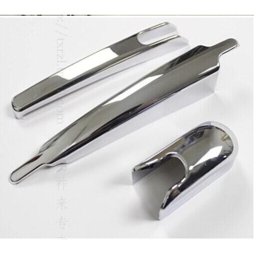 Lapetus Car Styling Chrome Rear Window Wiper Nozzle Cover Trims For Honda Vezel HRV 2014 2015 2016 2017