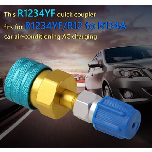 Easily Installation Low Side Quick Coupler Personal Car R1234YF / R12 to R134a Elements for Car Air-Conditioning Charging