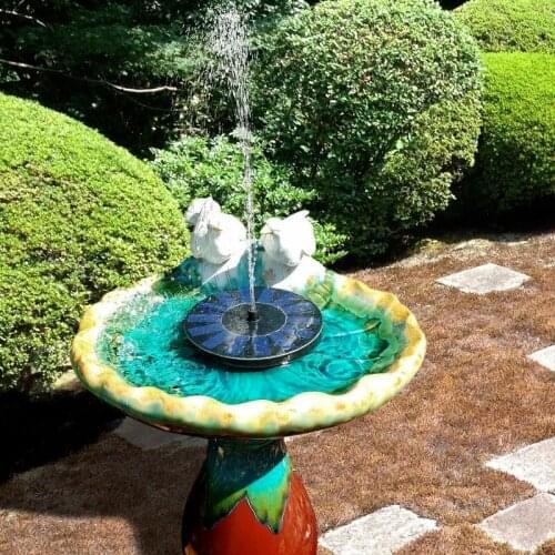 Mini Solar Water Fountain Pool Pond Waterfall Fountain Garden Decoration Outdoor Bird Bath Solar Powered Fountain Floating Water