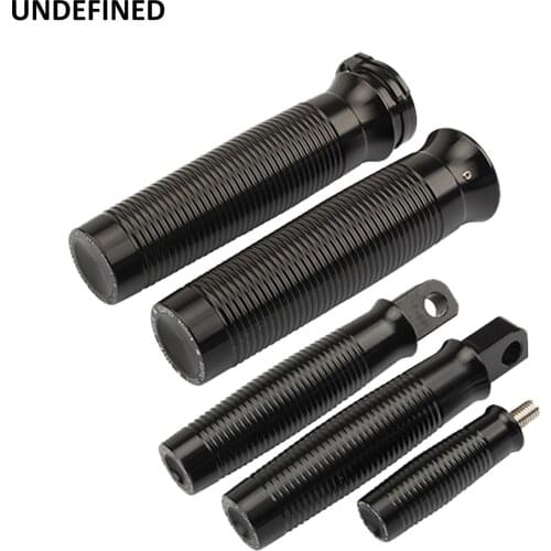 Motorcycle CNC Black Stripe Hand Grip Foot Pegs W/Shifter Peg Footrests For Harley Sportster 883R Dyna Street Bob Softail Touing